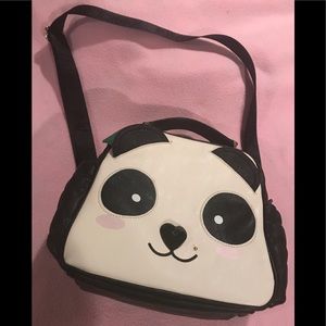 Betsey Johnson Lunch Tote Bag w/ white panda face